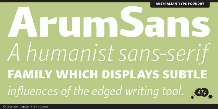 Arum Sans Regular Font preview